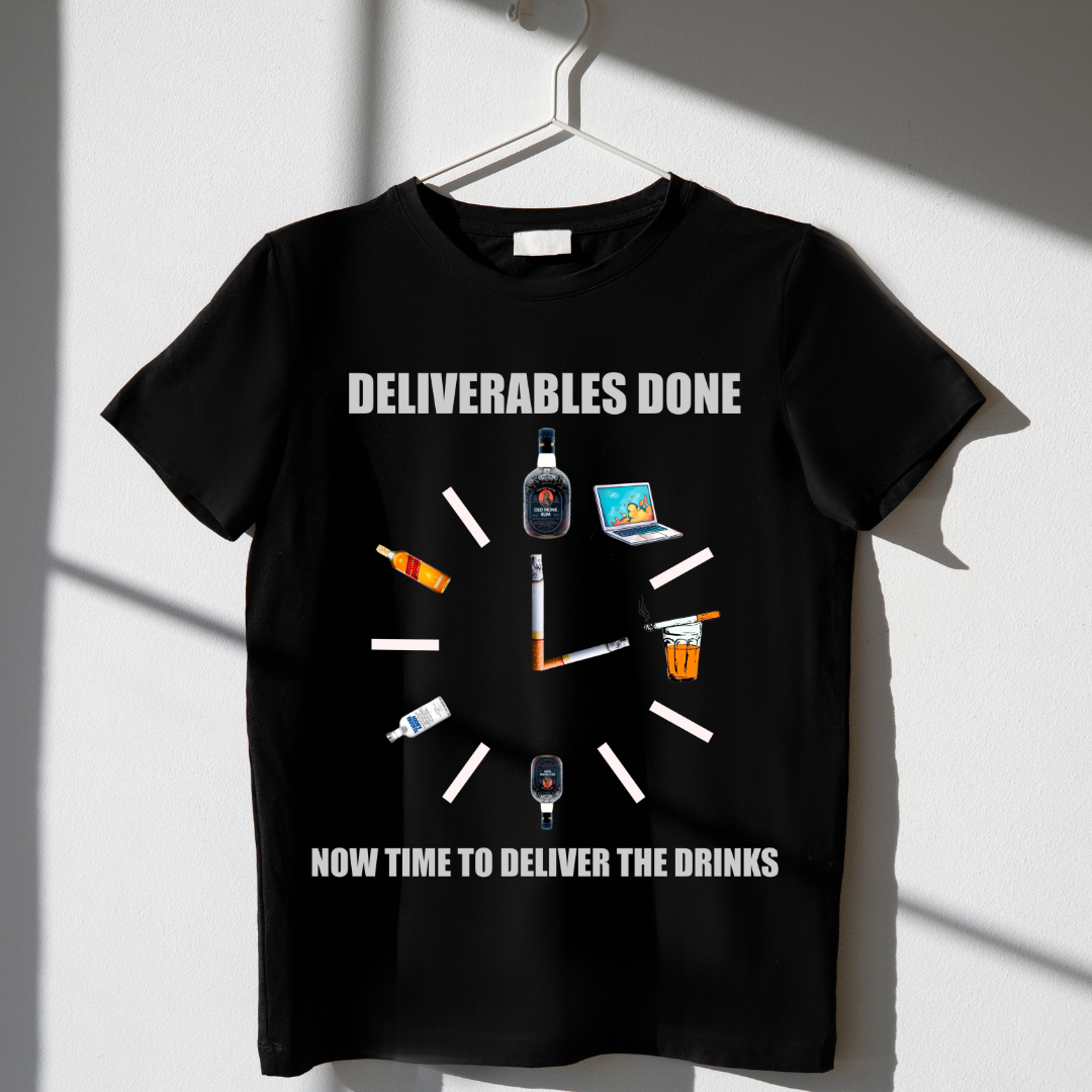 TIME TO DELIVER THE DRINKS