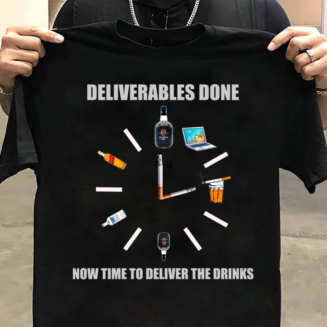 TIME TO DELIVER THE DRINKS