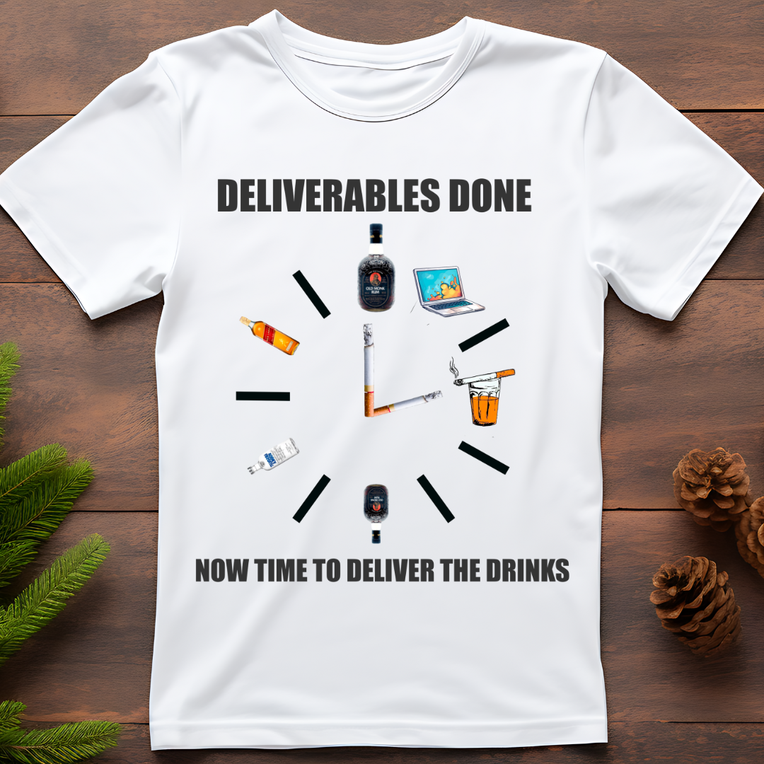TIME TO DELIVER THE DRINKS