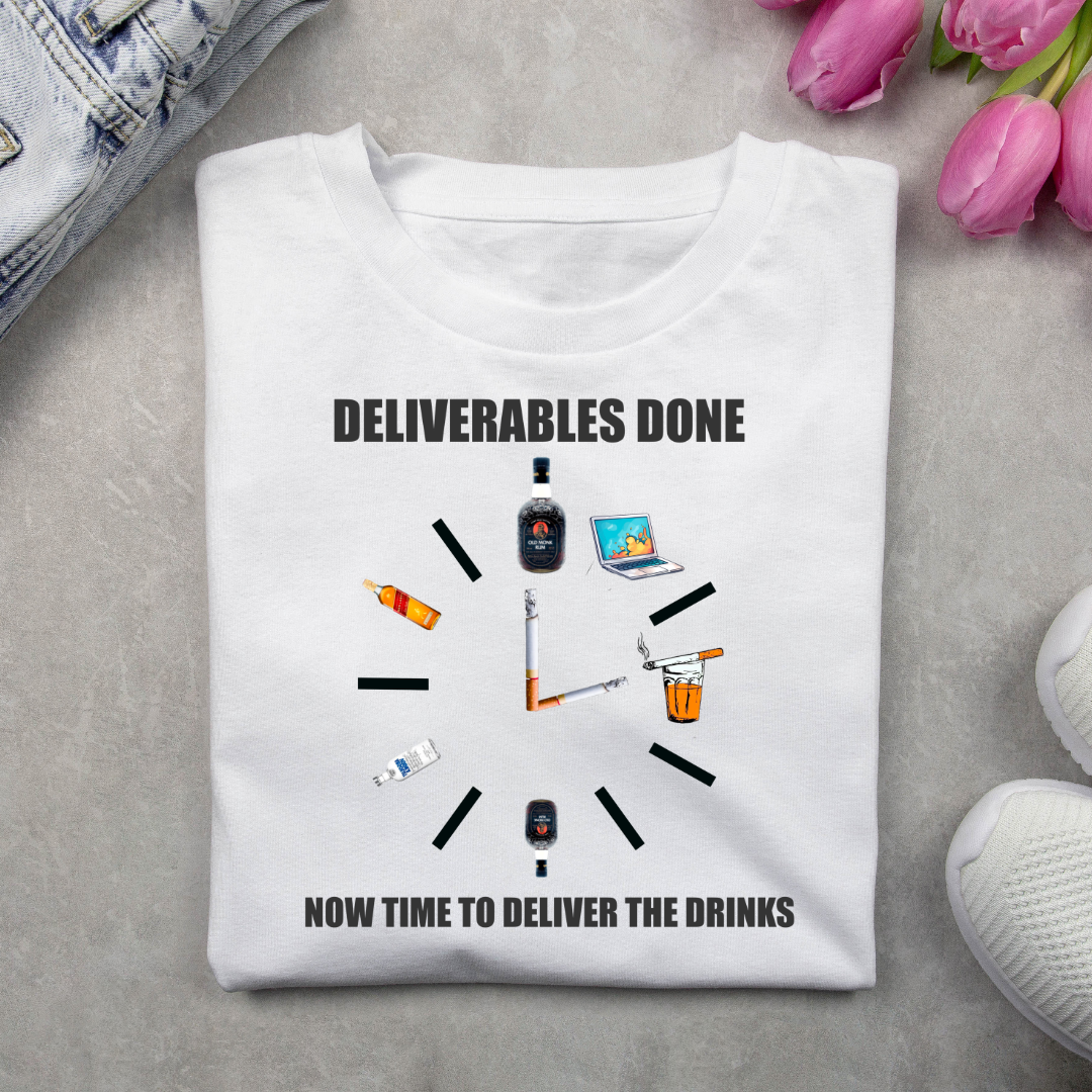 TIME TO DELIVER THE DRINKS