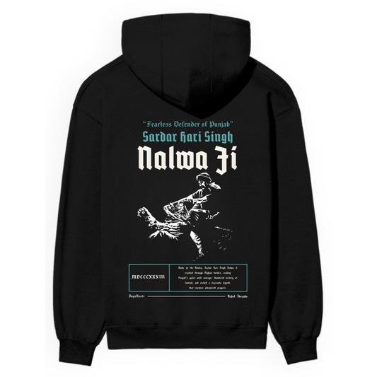 SARDAR HARI SINGH NALWA - BLACK HOODIE