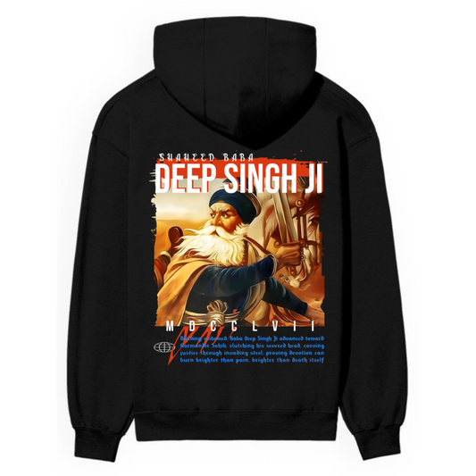 SHAHEED BABA DEEP SINGH JI - BLACK HOODIE